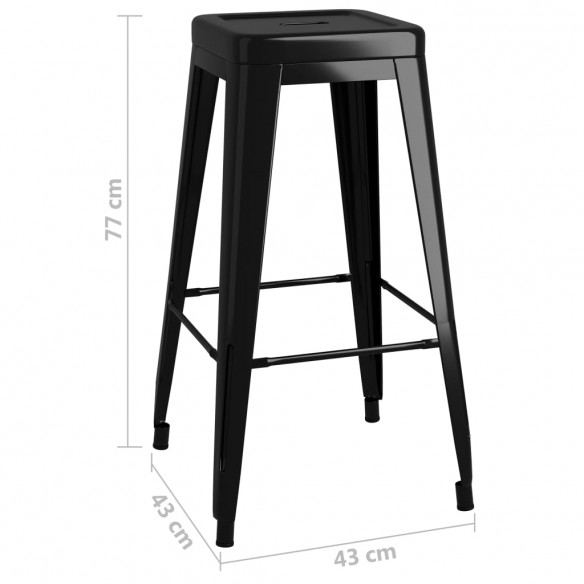 Ensemble de bar 7 pcs Blanc et noir