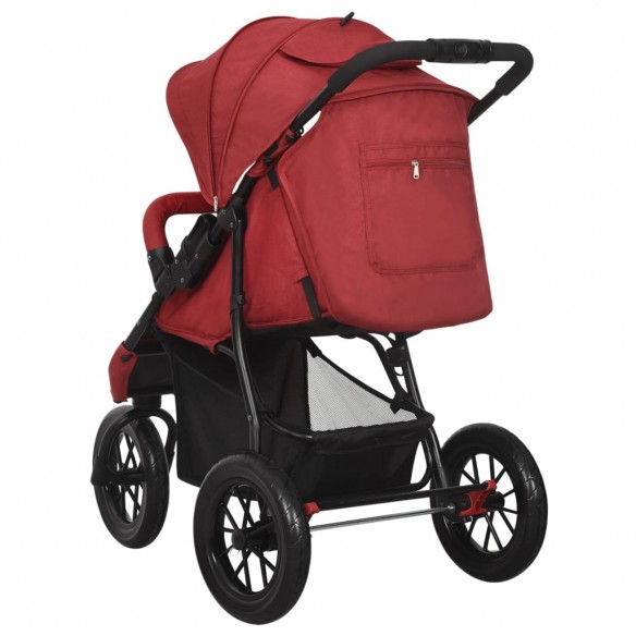 Poussette pour bébé Rouge Acier