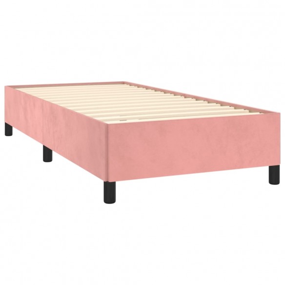 Cadre de lit Rose 90x200 cm Velours