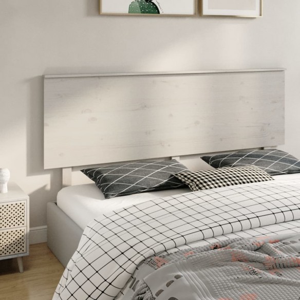 Tête de lit Blanc 184x6x82,5 cm Bois massif de pin