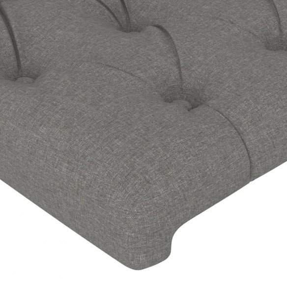 Têtes de lit 2 pcs Gris foncé 72x7x78/88 cm Tissu