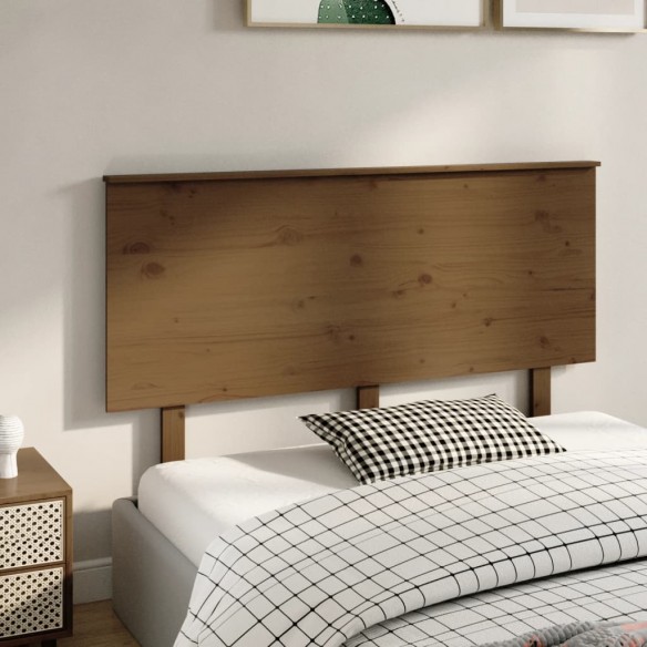 Tête de lit Marron miel 144x6x82,5 cm Bois massif de pin