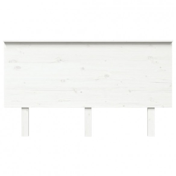 Tête de lit Blanc 144x6x82,5 cm Bois massif de pin