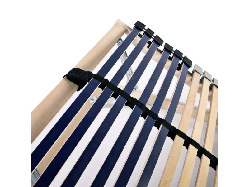 Sommiers à lattes 2 pcs avec 42 lattes 7 zones 90x200 cm