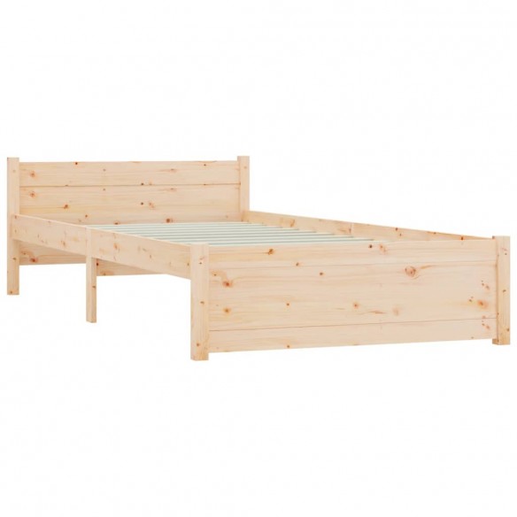 Cadre de lit Bois massif 100x200 cm