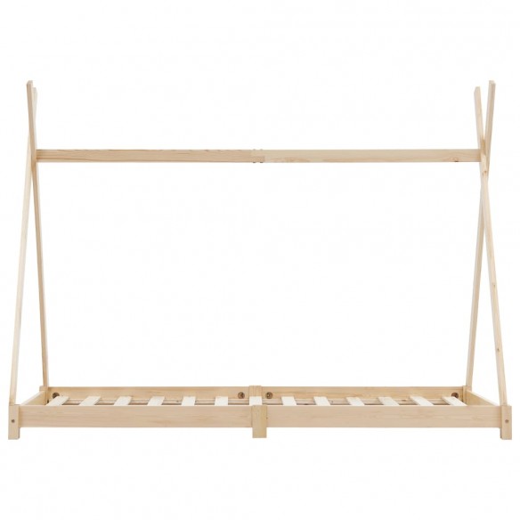 Cadre de lit d'enfant Bois de pin massif 80x160 cm