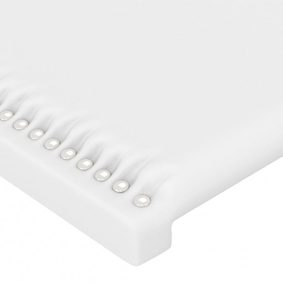 Têtes de lit 2 pcs Blanc 100x5x78/88 cm Similicuir