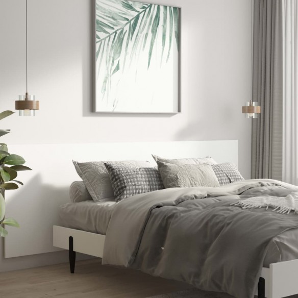 Tête de lit murale Blanc 240x1,5x80 cm Bois d'ingénierie