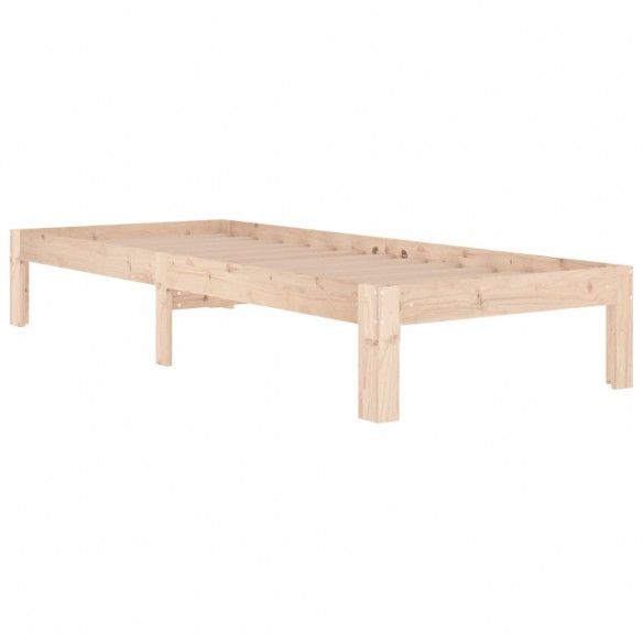 Cadre de lit bois massif 75x190 cm petit simple