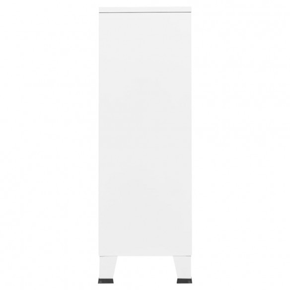 Garde-robe industrielle Blanc 67x35x107 cm Acier