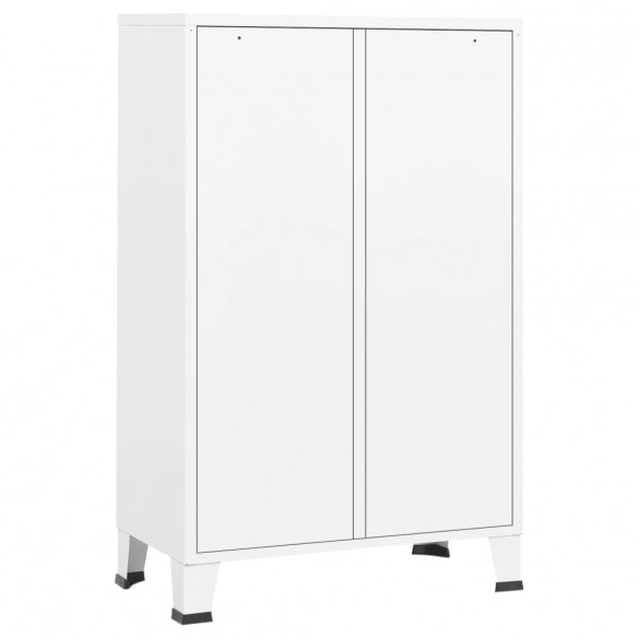 Garde-robe industrielle Blanc 67x35x107 cm Acier