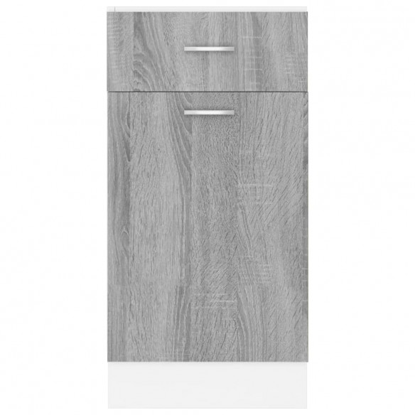 Armoire de plancher à tiroir Sonoma gris 40x46x81,5 cm