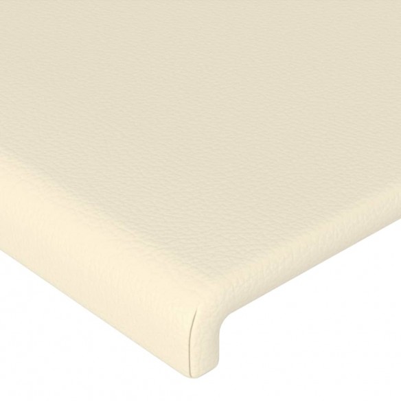 Têtes de lit 2 pcs Crème 100x5x78/88 cm Similicuir