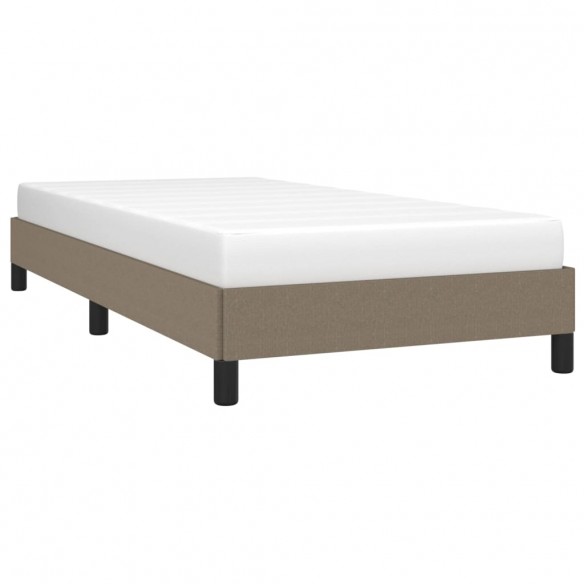 Cadre de lit Taupe 90x200 cm Tissu