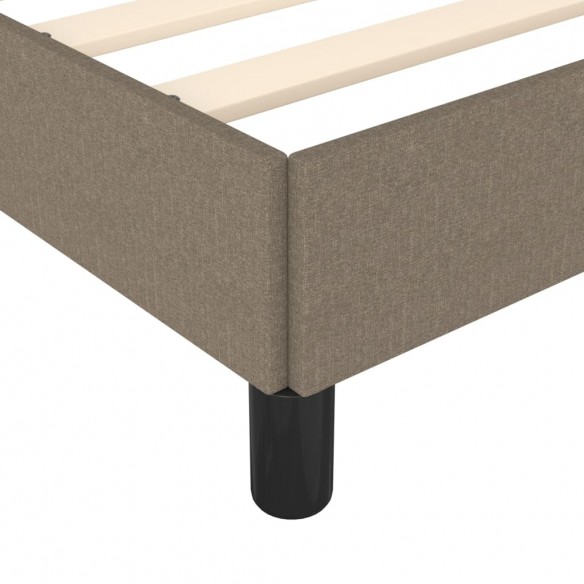 Cadre de lit Taupe 90x200 cm Tissu