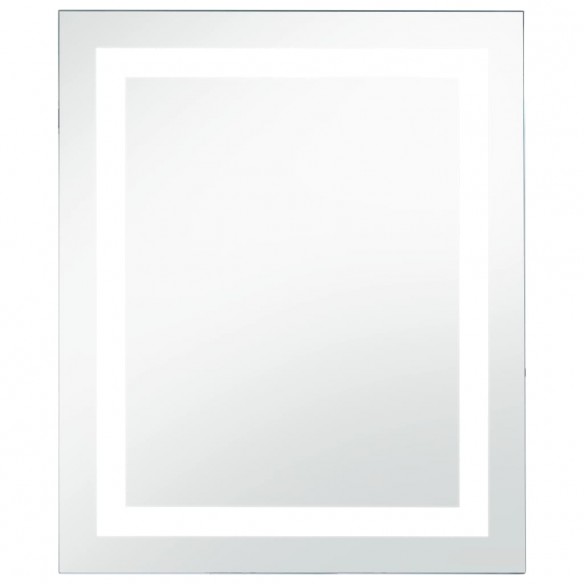 Miroir à LED pour salle de bains et capteur tactile 50x60 cm