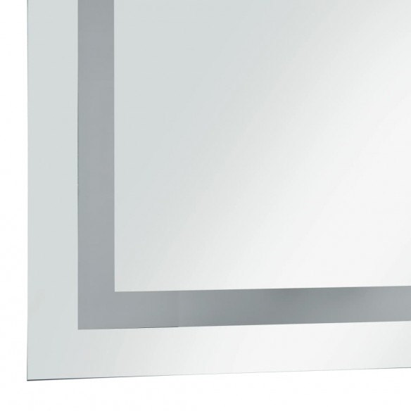 Miroir à LED pour salle de bains et capteur tactile 50x60 cm