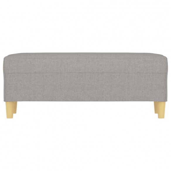 Banc Gris clair 100x35x41 cm Tissu