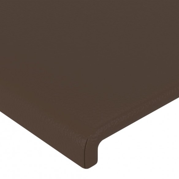 Tête de lit Marron 100x5x78/88 cm Similicuir