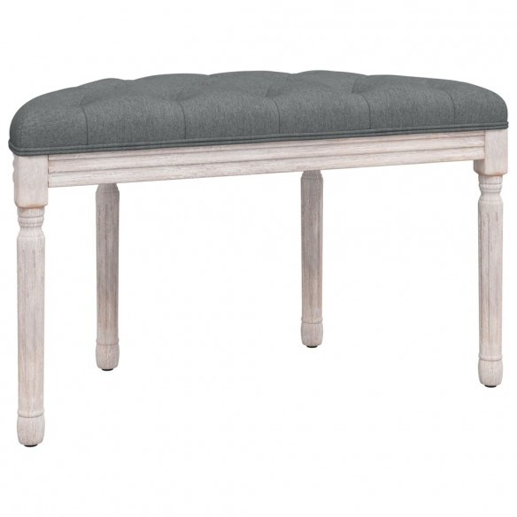 Banc Gris foncé 81,5x41x49 cm Tissu