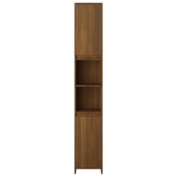 Armoire de bain Chêne marron 30x30x183,5 cm Bois d'ingénierie