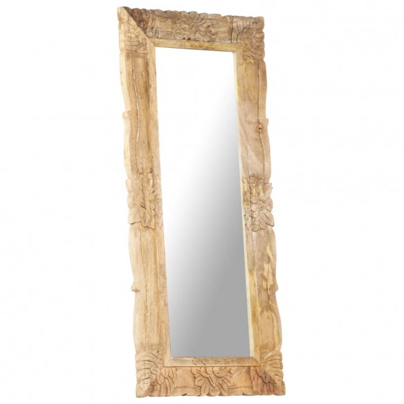 Miroir 110x50 cm Bois de manguier massif