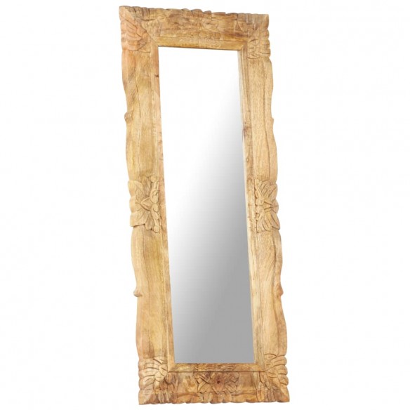 Miroir 110x50 cm Bois de manguier massif