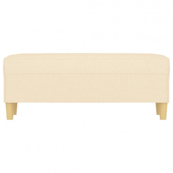 Banc Crème 100x35x41 cm Tissu