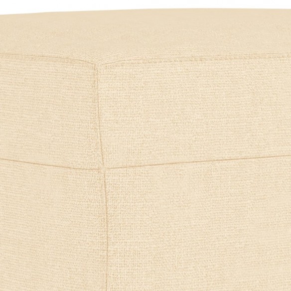 Banc Crème 100x35x41 cm Tissu