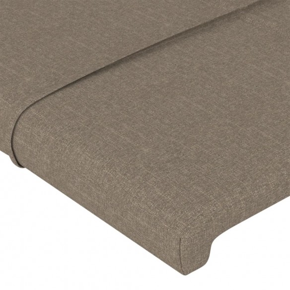 Tête de lit avec oreilles Taupe 93x16x78/88 cm Tissu