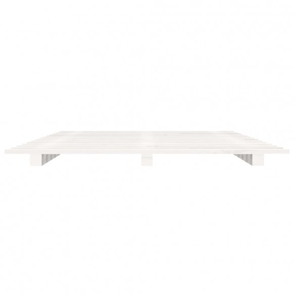 Cadre de lit Blanc 75x190 cm Bois de pin massif