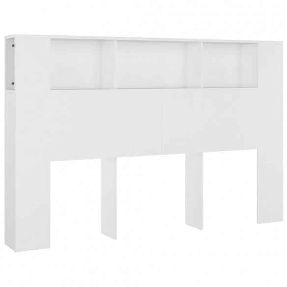 Armoire de tête de lit Blanc 160x18,5x104,5 cm