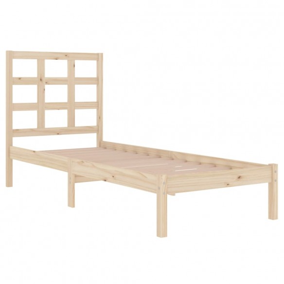 Cadre de lit bois massif 90x190 cm simple