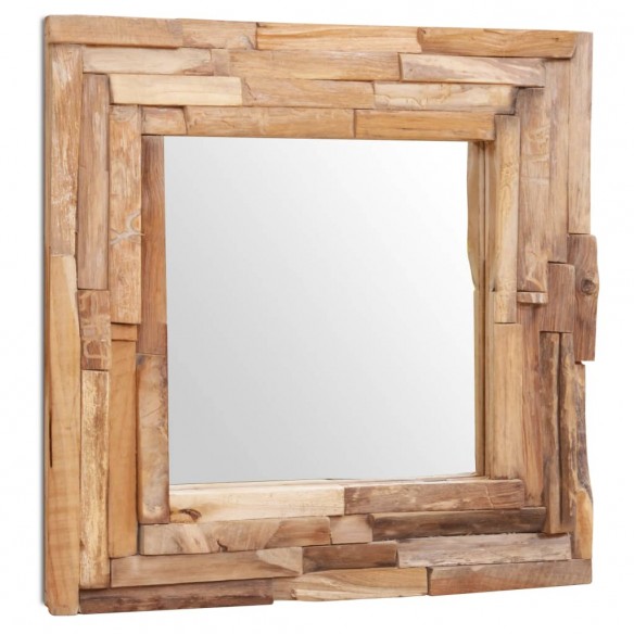 Miroir décoratif Teck 60 x 60 cm Carré