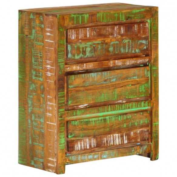 Armoire à tiroirs Multicolore 60x33x75 cm Bois de récupération