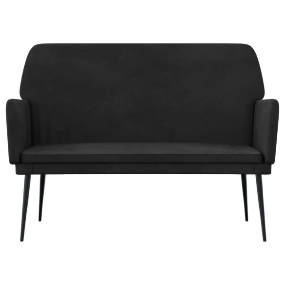 Banc Noir 108x79x79 cm Velours