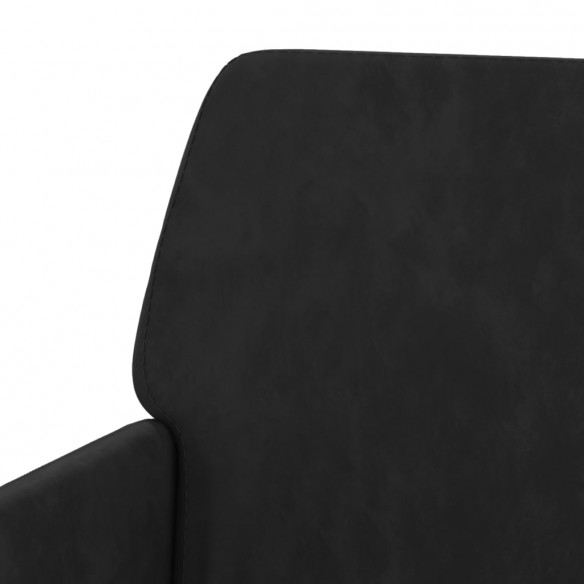 Banc Noir 108x79x79 cm Velours