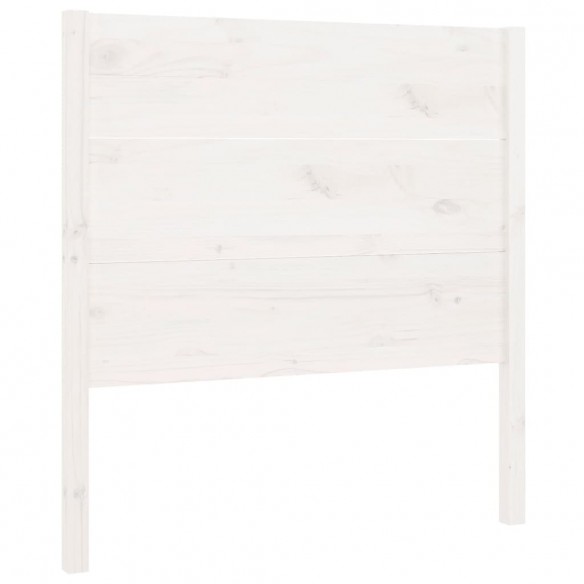 Tête de lit Blanc 96x4x100 cm Bois massif de pin