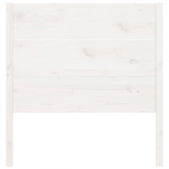 Tête de lit Blanc 96x4x100 cm Bois massif de pin