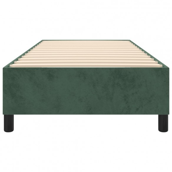 Cadre de lit Vert foncé 80x200 cm Velours