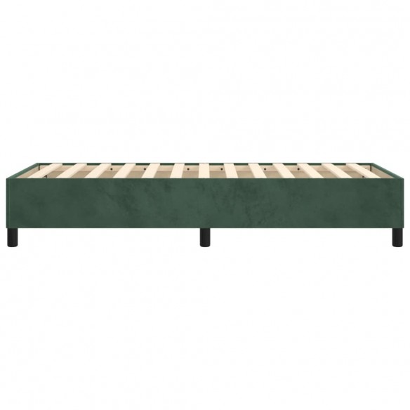 Cadre de lit Vert foncé 80x200 cm Velours