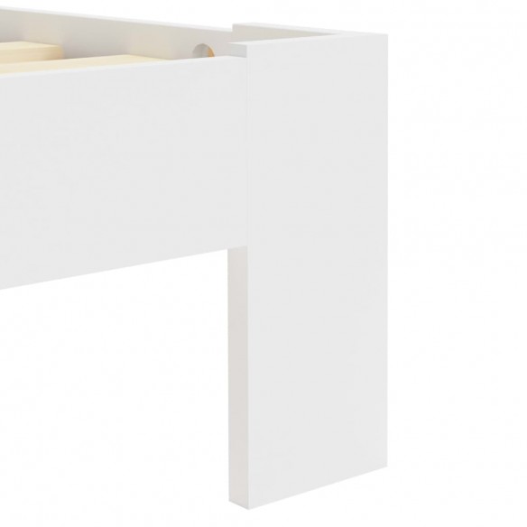 Cadre de lit Blanc Bois de pin massif 100 x 200 cm