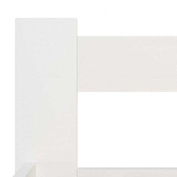 Cadre de lit Blanc Bois de pin massif 100x200 cm