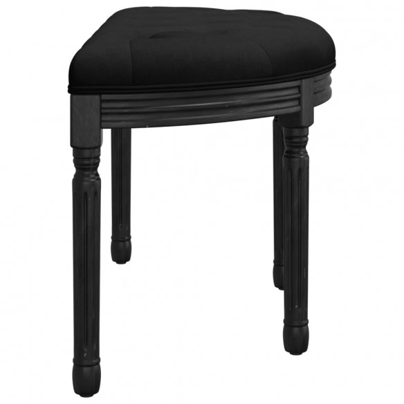 Banc Noir 81,5x41x49 cm Velours