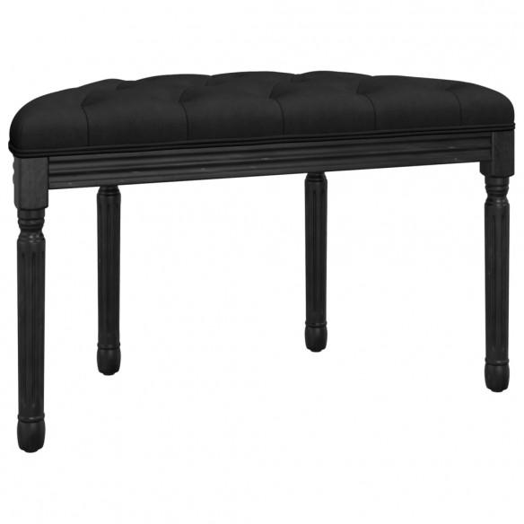 Banc Noir 81,5x41x49 cm Velours