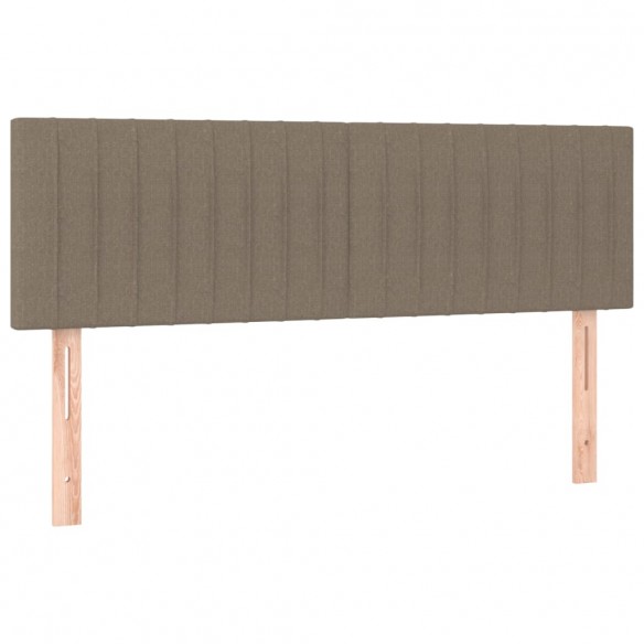 Têtes de lit 2 pcs Taupe 72x5x78/88 cm Tissu