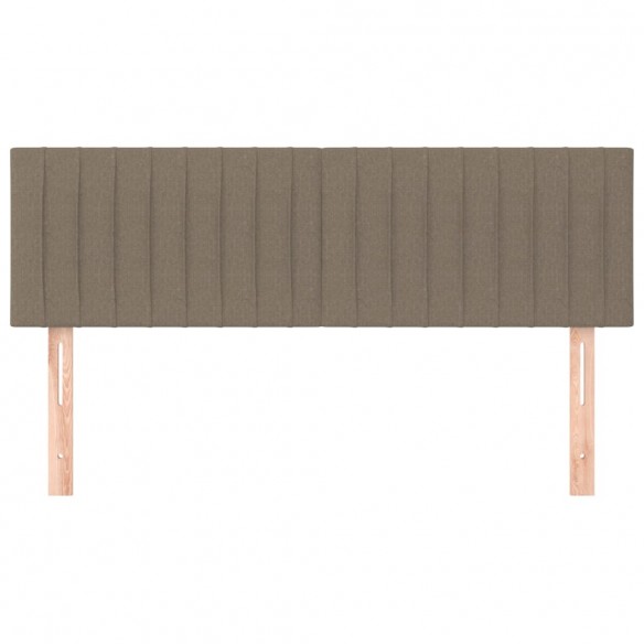 Têtes de lit 2 pcs Taupe 72x5x78/88 cm Tissu