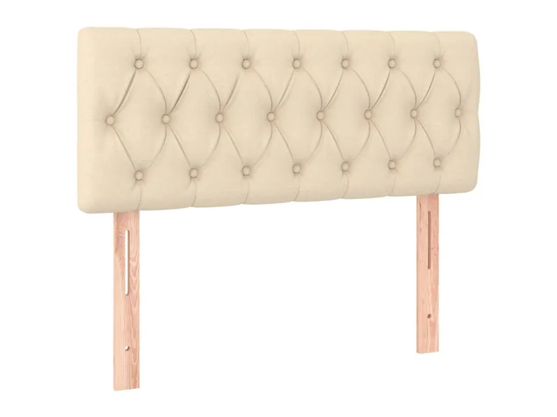 Tête de lit à LED Crème 90x7x78/88 cm Tissu