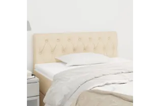Tête de lit Crème 90x7x78/88 cm Tissu