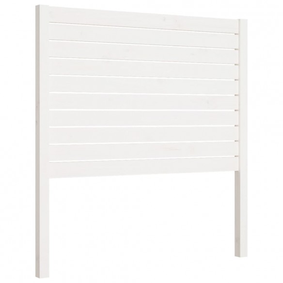 Tête de lit Blanc 96x4x100 cm Bois massif de pin